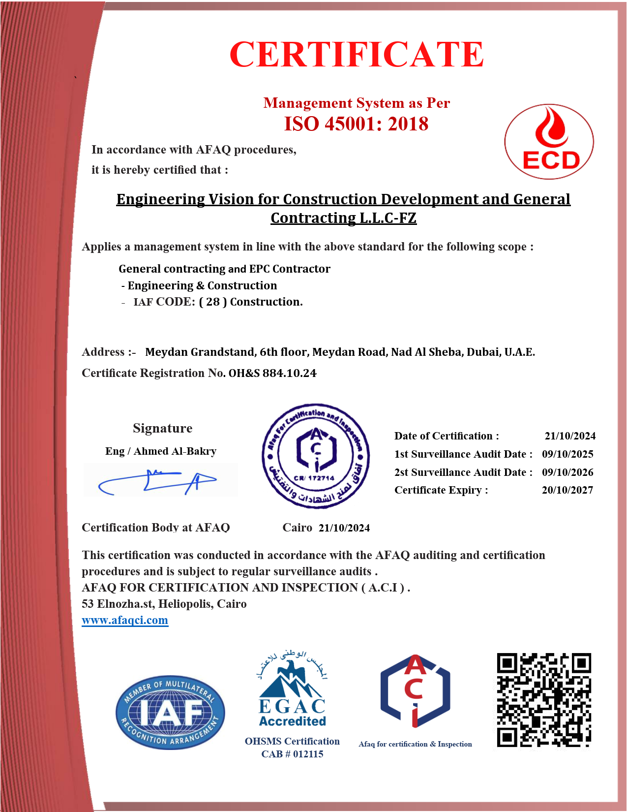 ECD Vision Achieves ISO 9001, 45001 & 14001 Certification — 2