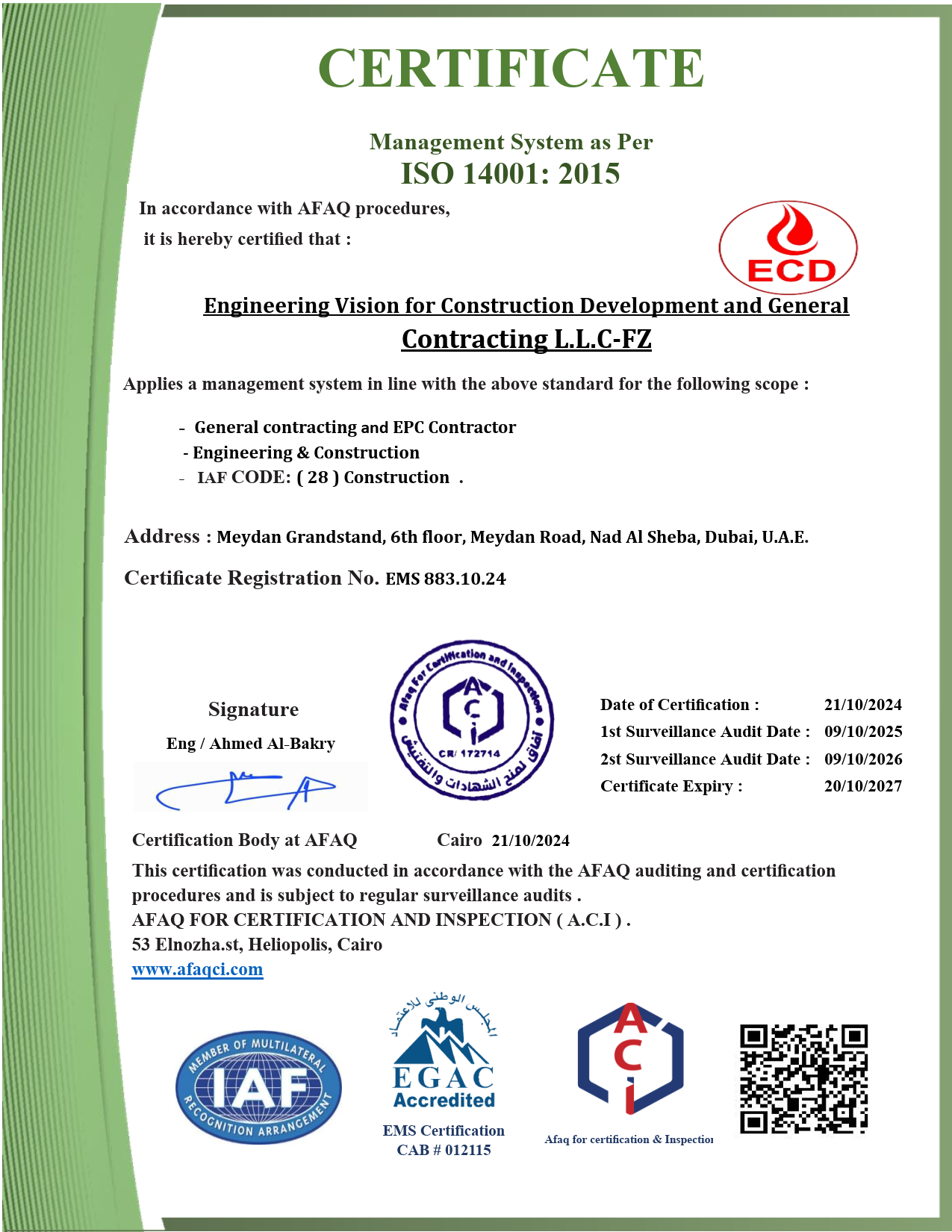 ECD Vision Achieves ISO 9001, 45001 & 14001 Certification — 3